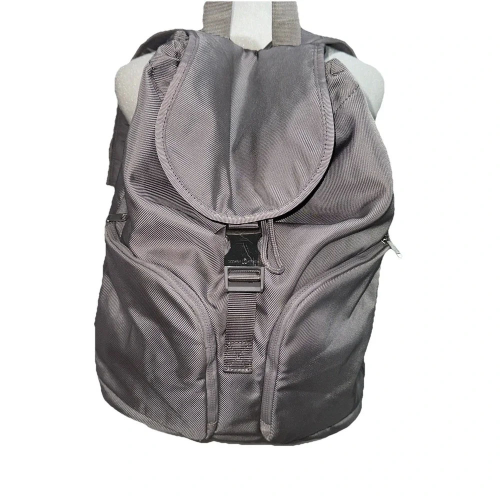 Lululemon Drawstring Backpack Bag Silver Gray - Picture 9 of 9